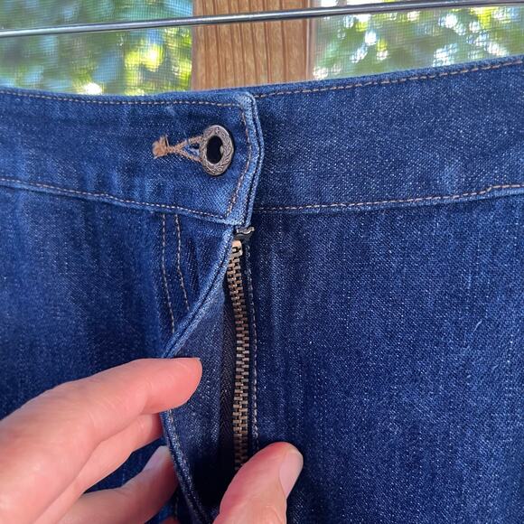i.e. relaxed Women's Vintage Blue Denim Maxi Skirt Size 12 30" Waist - Picture 6 of 9